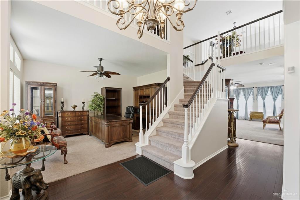 2804 Santa Lydia Street Mission, TX 78572 - Photo 4 of 18 a view of entryway livingroom and hall with wooden floor