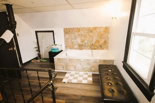 a view of a house with a door