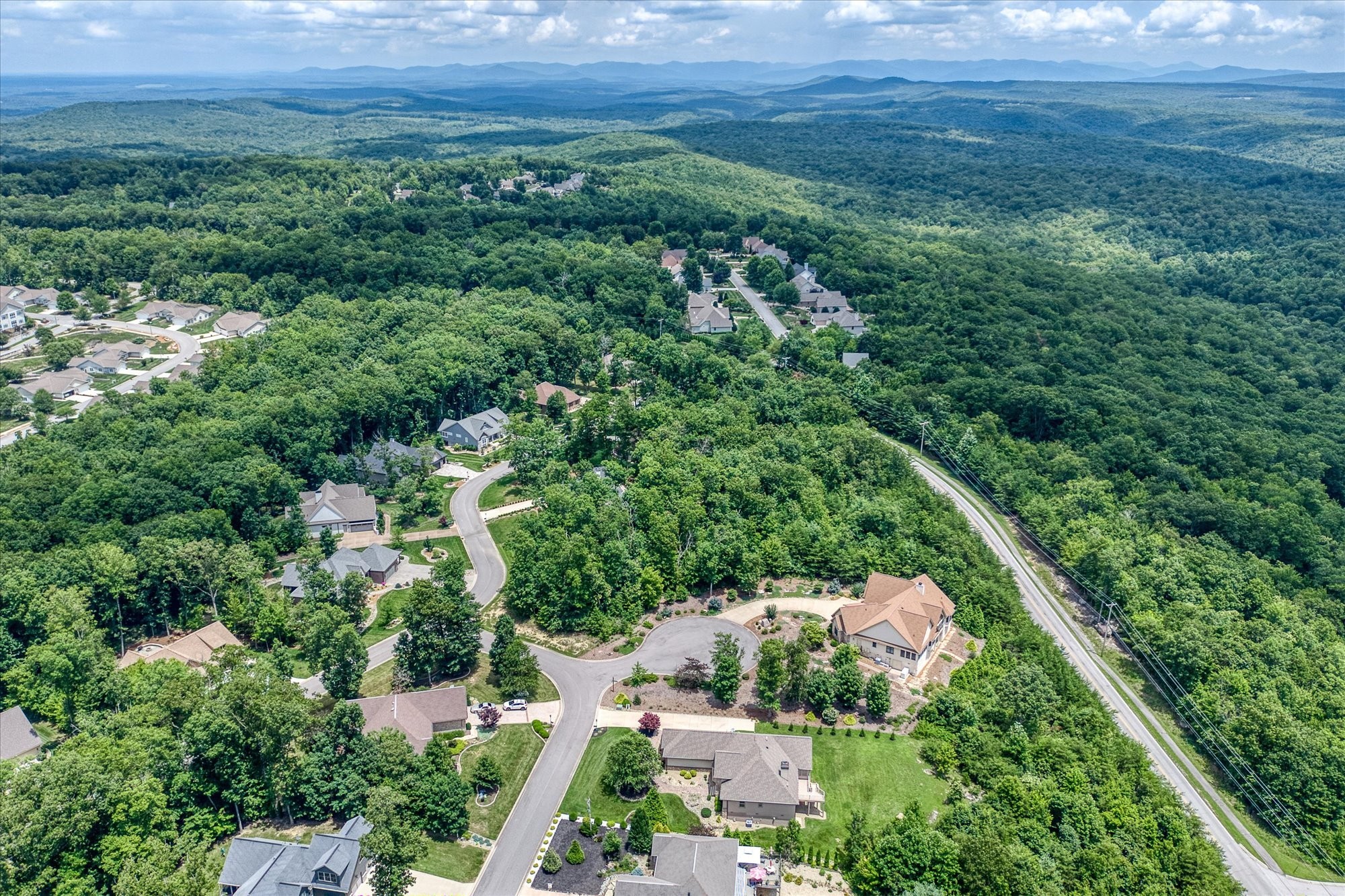 61 Bluff View Terrace Crossville, TN 38558 - Photo 17 of 81 an aerial view of residential house with outdoor space and trees all around
