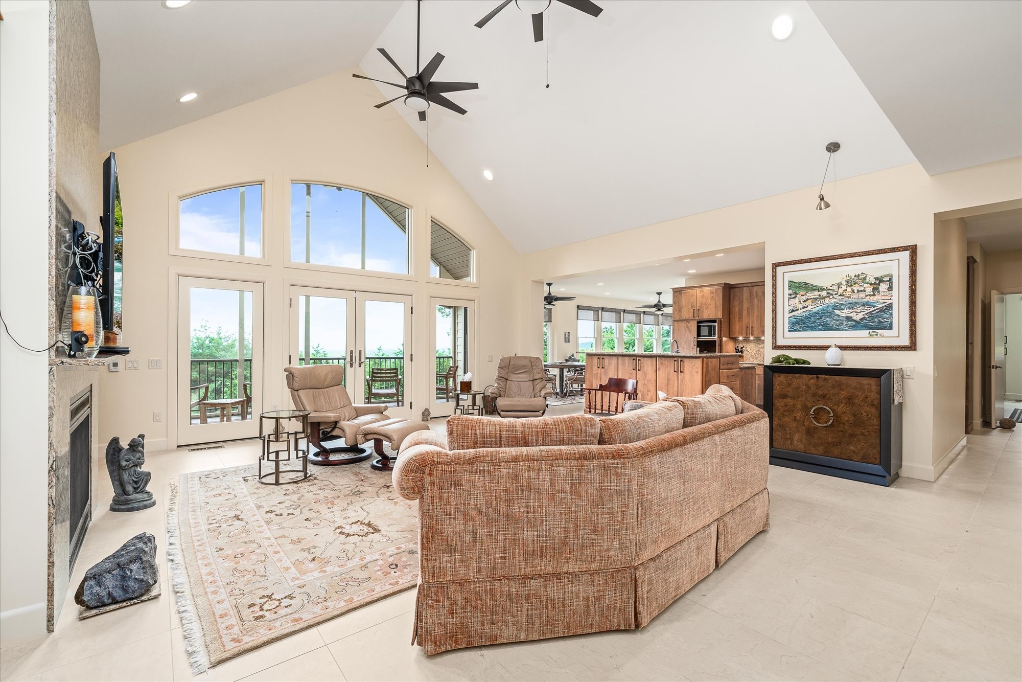61 Bluff View Terrace Crossville, TN 38558 - Photo 30 of 81 a living room with furniture large window and flat screen tv