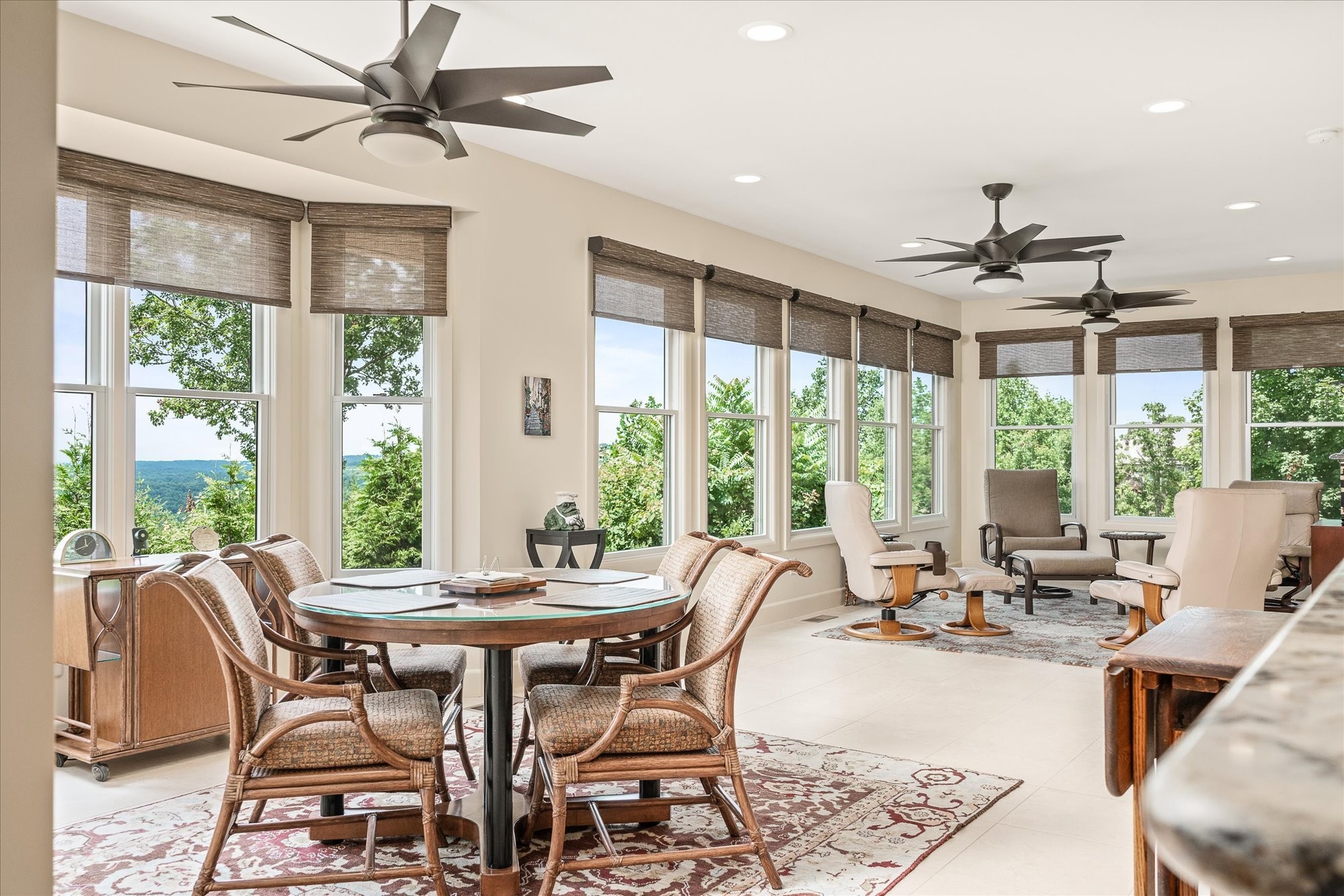 61 Bluff View Terrace Crossville, TN 38558 - Photo 49 of 81 a dining room with furniture a chandelier and wooden floor