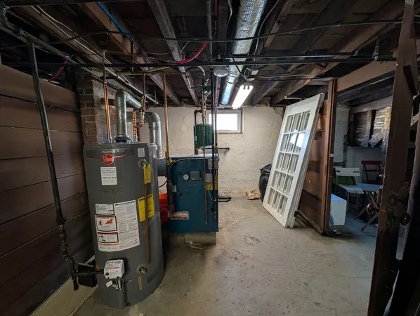 a view of storage and utility room