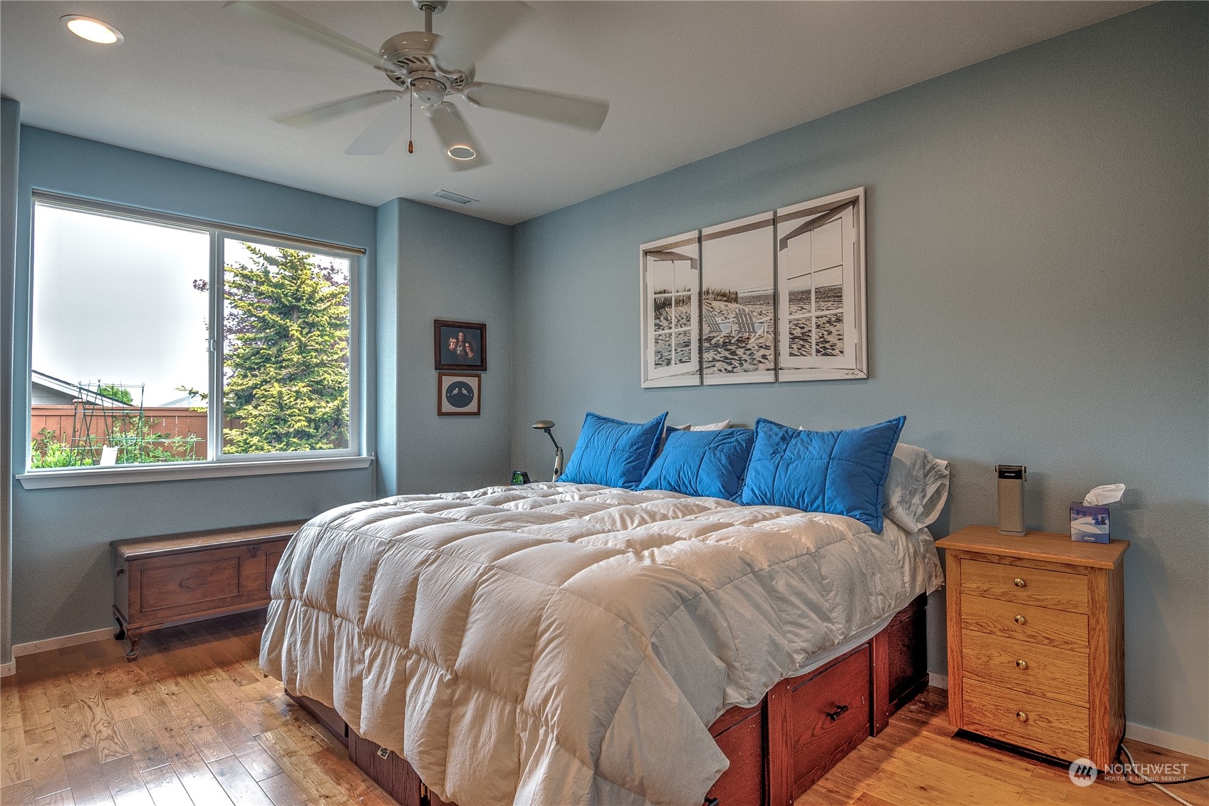 8024 Mercer Court Northeast Lacey, WA 98516 - Photo 13 of 30 a bedroom with a bed and a window