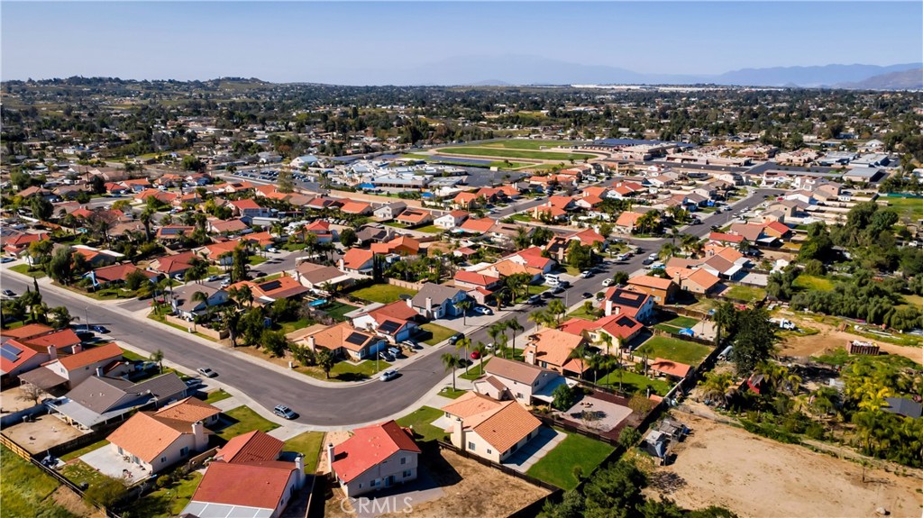 19364 Summerwind Trail Perris, CA 92570 - Photo 49 of 50 an aerial view of residential houses with outdoor space and trees