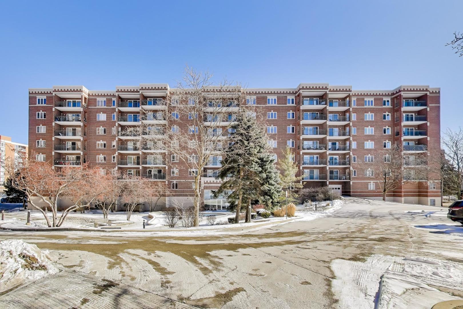 650 South River Road, Unit 812 Des Plaines, IL 60016 - Photo 25 of 25 a view of a building with a snow on the road