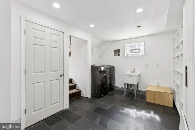a view of a bathroom with a sink and a toilet