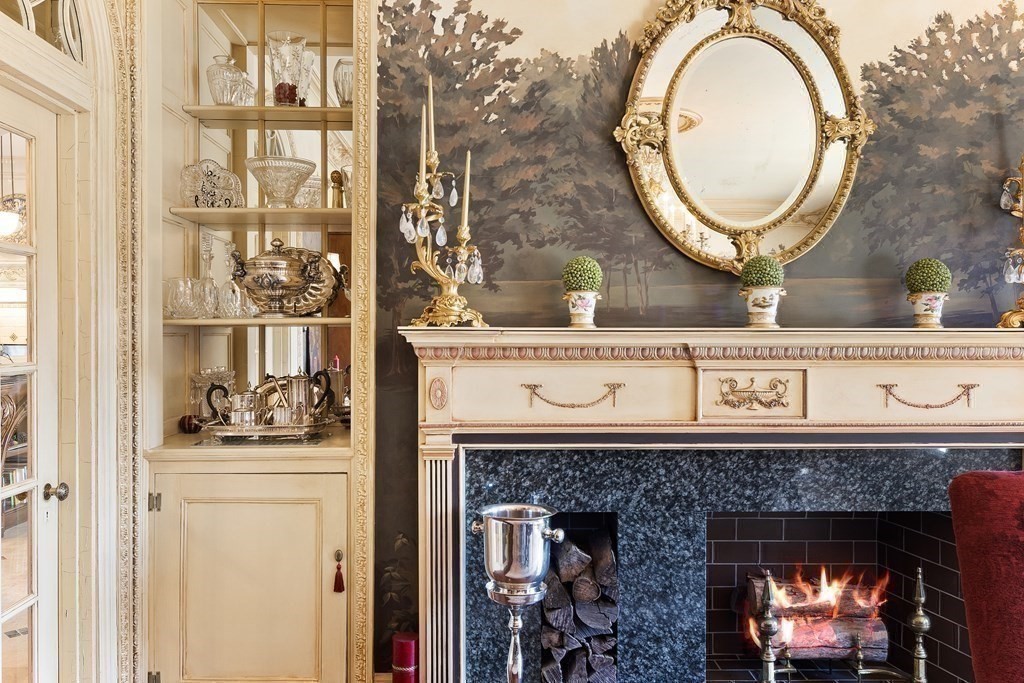 59 Walnut Road Wenham, MA 01984 - Photo 16 of 39 a close view of a fireplace in a kitchen