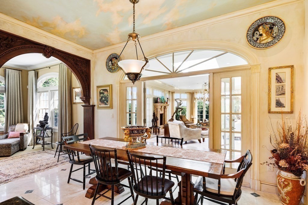 59 Walnut Road Wenham, MA 01984 - Photo 20 of 39 a view of a dining room with furniture window and outside view