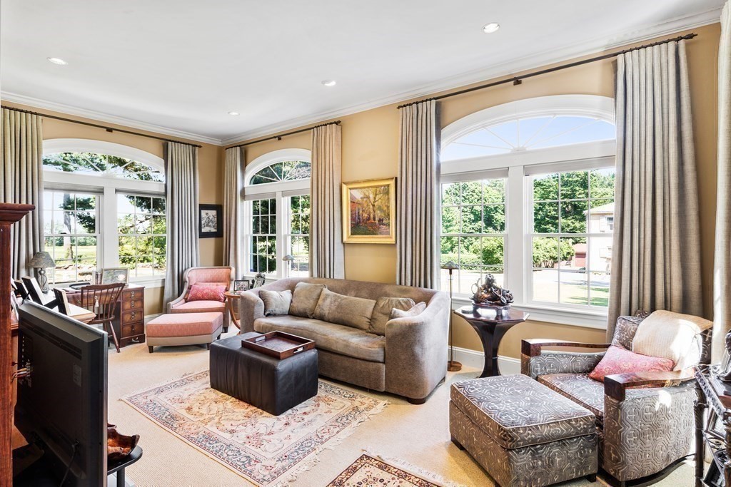 59 Walnut Road Wenham, MA 01984 - Photo 21 of 39 a living room with furniture and floor to ceiling windows