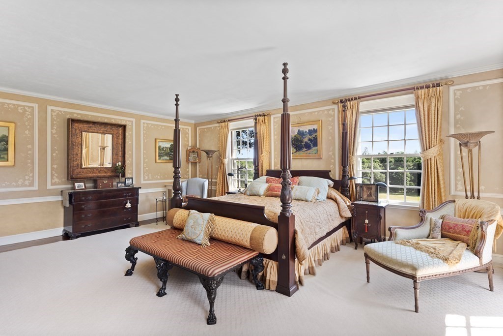 59 Walnut Road Wenham, MA 01984 - Photo 24 of 39 a bedroom with furniture and a large window