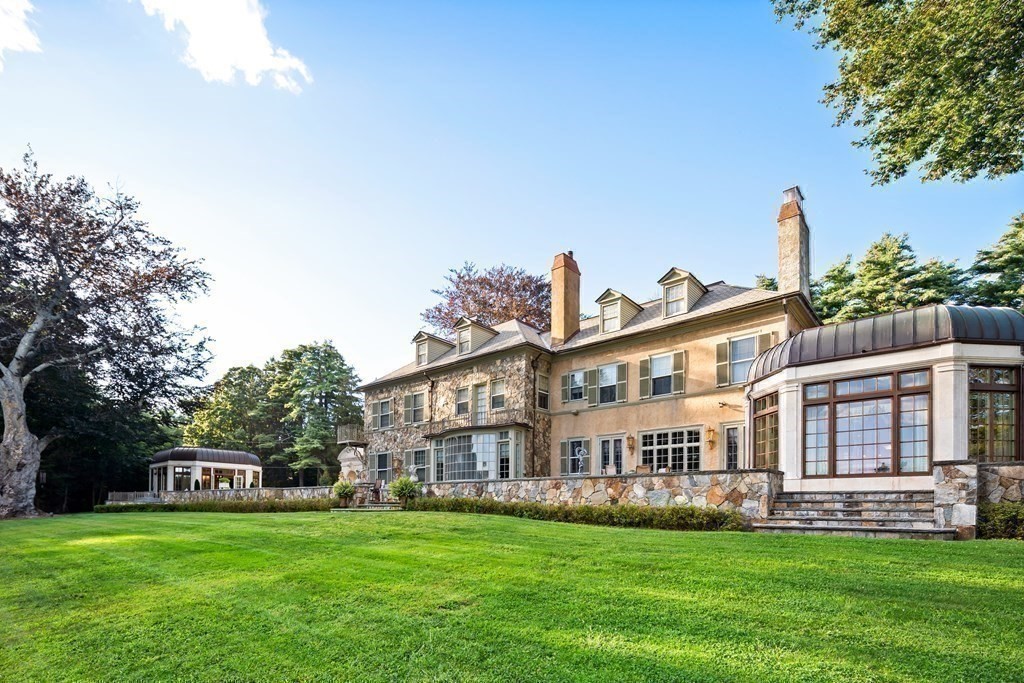 59 Walnut Road Wenham, MA 01984 - Photo 28 of 39 a view of a house with a yard deck and a small cabin