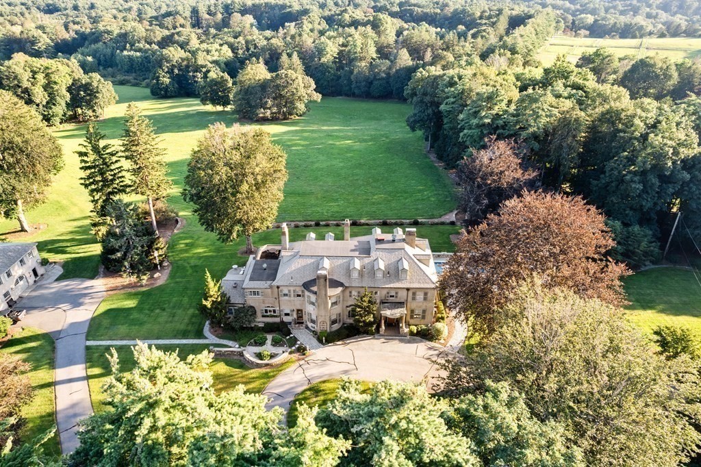 59 Walnut Road Wenham, MA 01984 - Photo 3 of 39 an aerial view of a house with yard swimming pool and outdoor seating