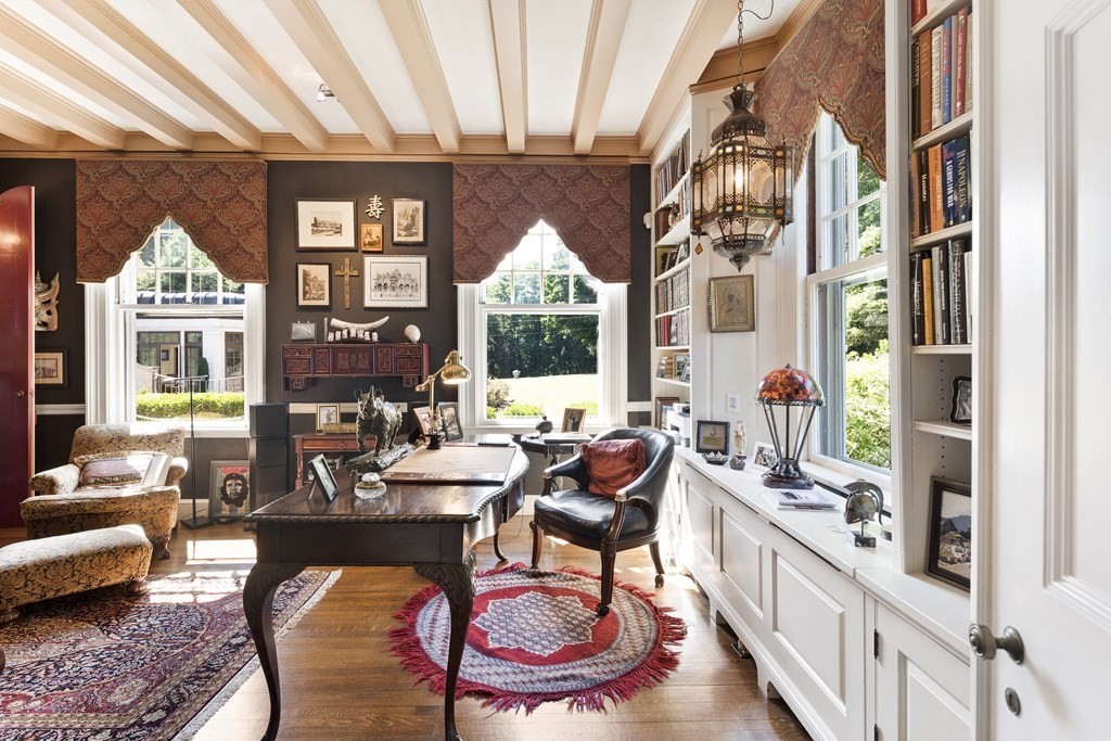 59 Walnut Road Wenham, MA 01984 - Photo 7 of 39 a dining room with furniture a chandelier and wooden floor