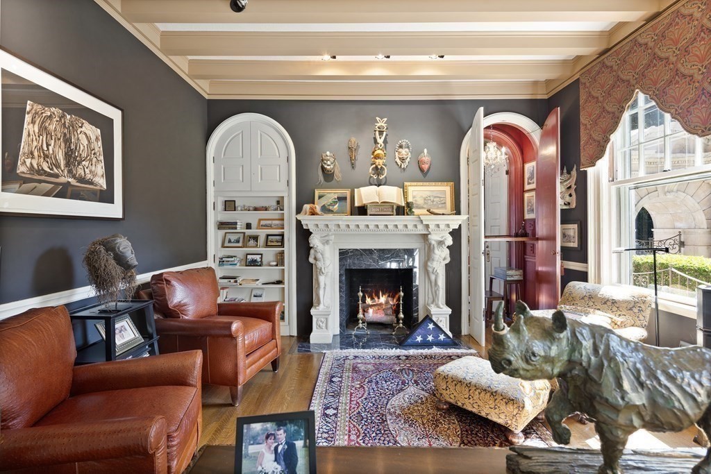 59 Walnut Road Wenham, MA 01984 - Photo 8 of 39 a living room with furniture fireplace and a fireplace