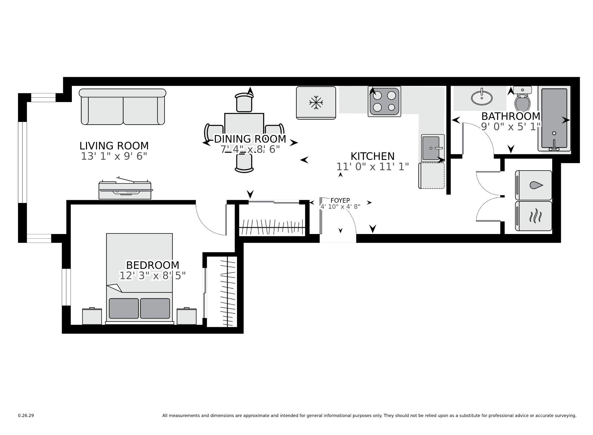 1313 11th Street Northwest, Unit 5 Washington, DC 20001 - Photo 30 of 30 Floor plan