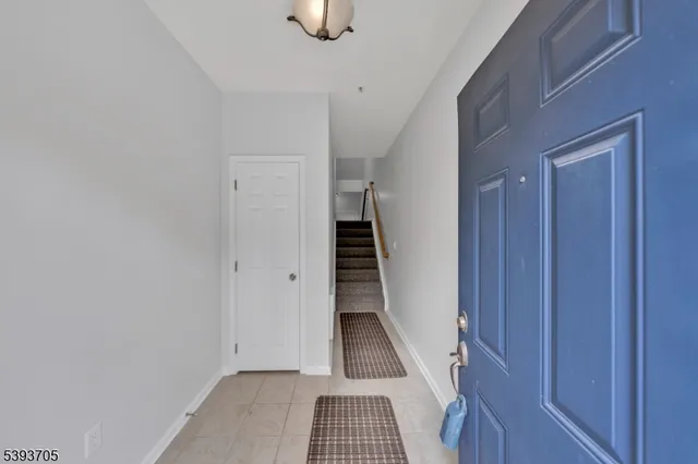 a view of hallway with stairs