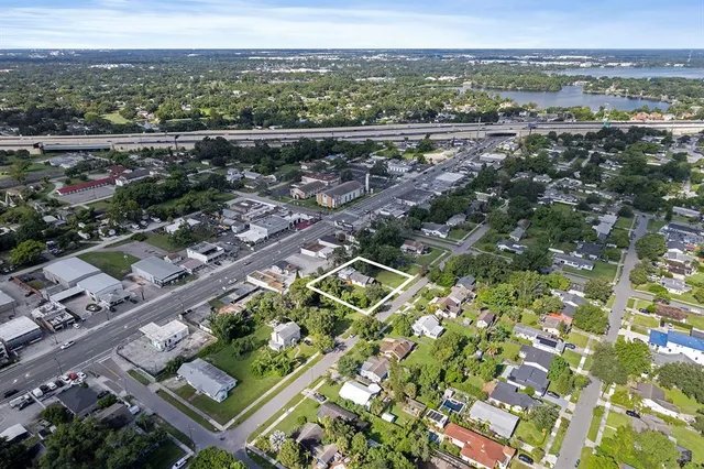 an aerial view of multiple house