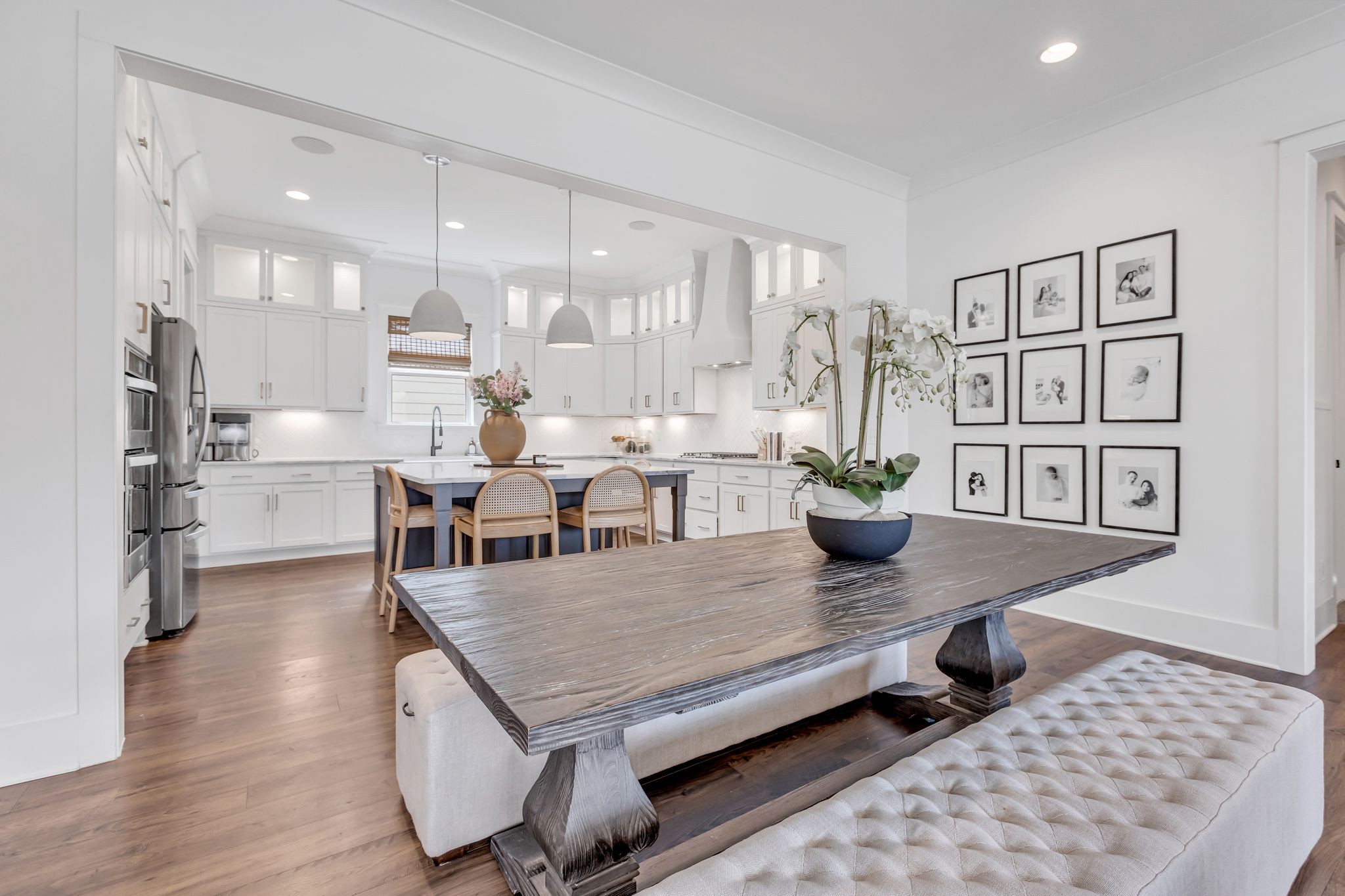 400 Dewar Drive Franklin, TN 37064 - Photo 15 of 64 a view of a dining room with furniture window and wooden floor