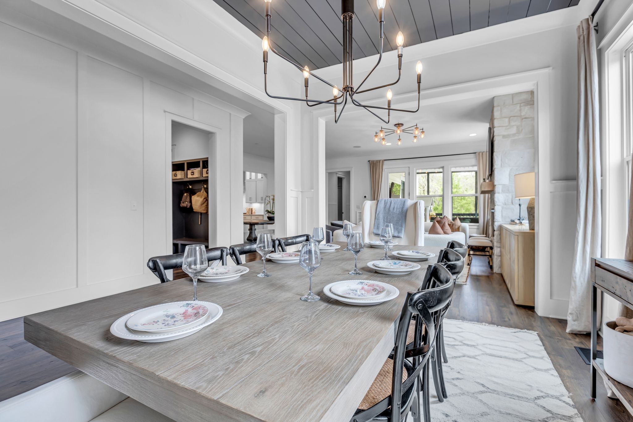 400 Dewar Drive Franklin, TN 37064 - Photo 23 of 64 a view of a dining room with furniture and a chandelier