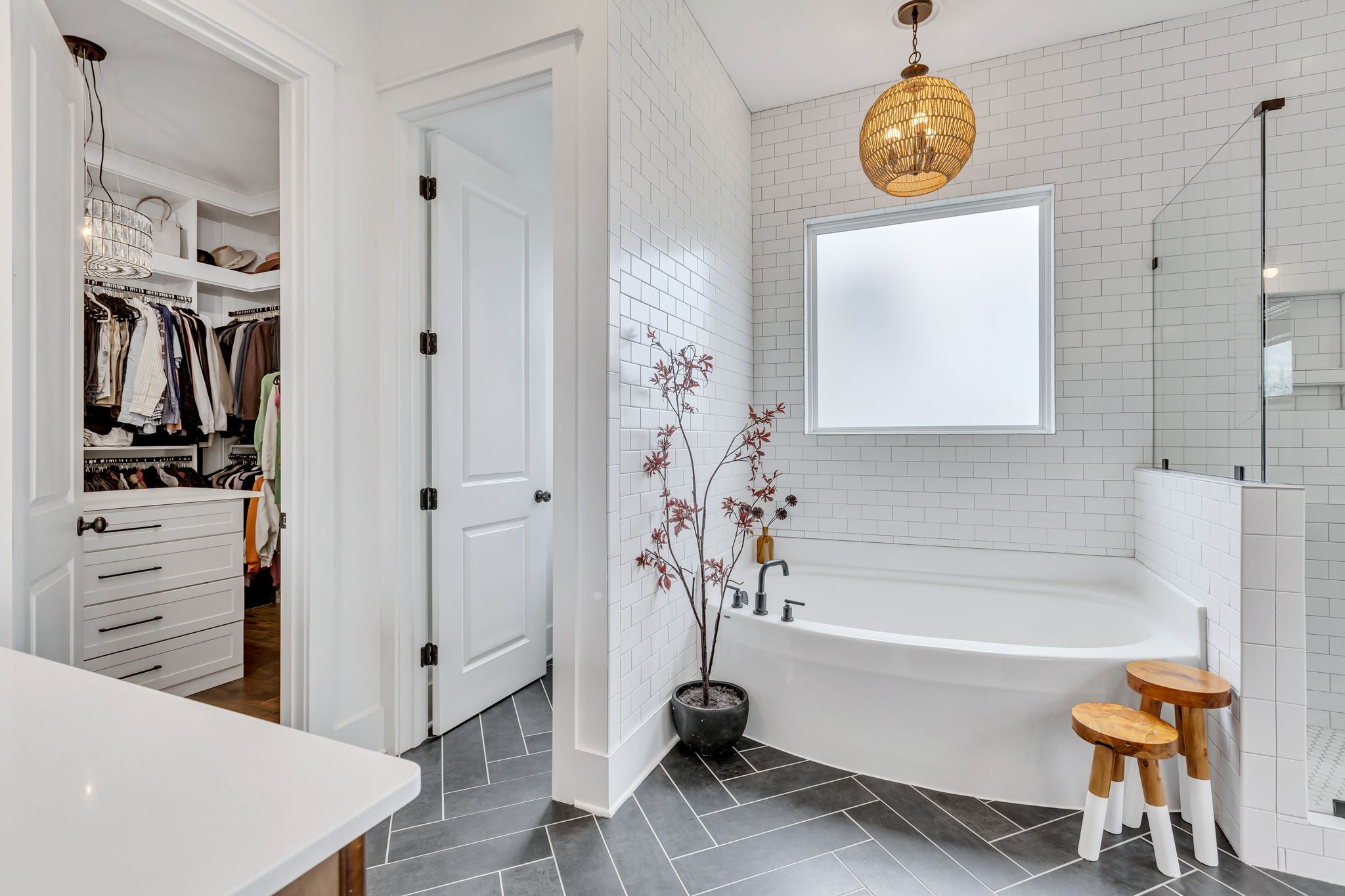 400 Dewar Drive Franklin, TN 37064 - Photo 25 of 64 a bathroom with a bathtub and a shower