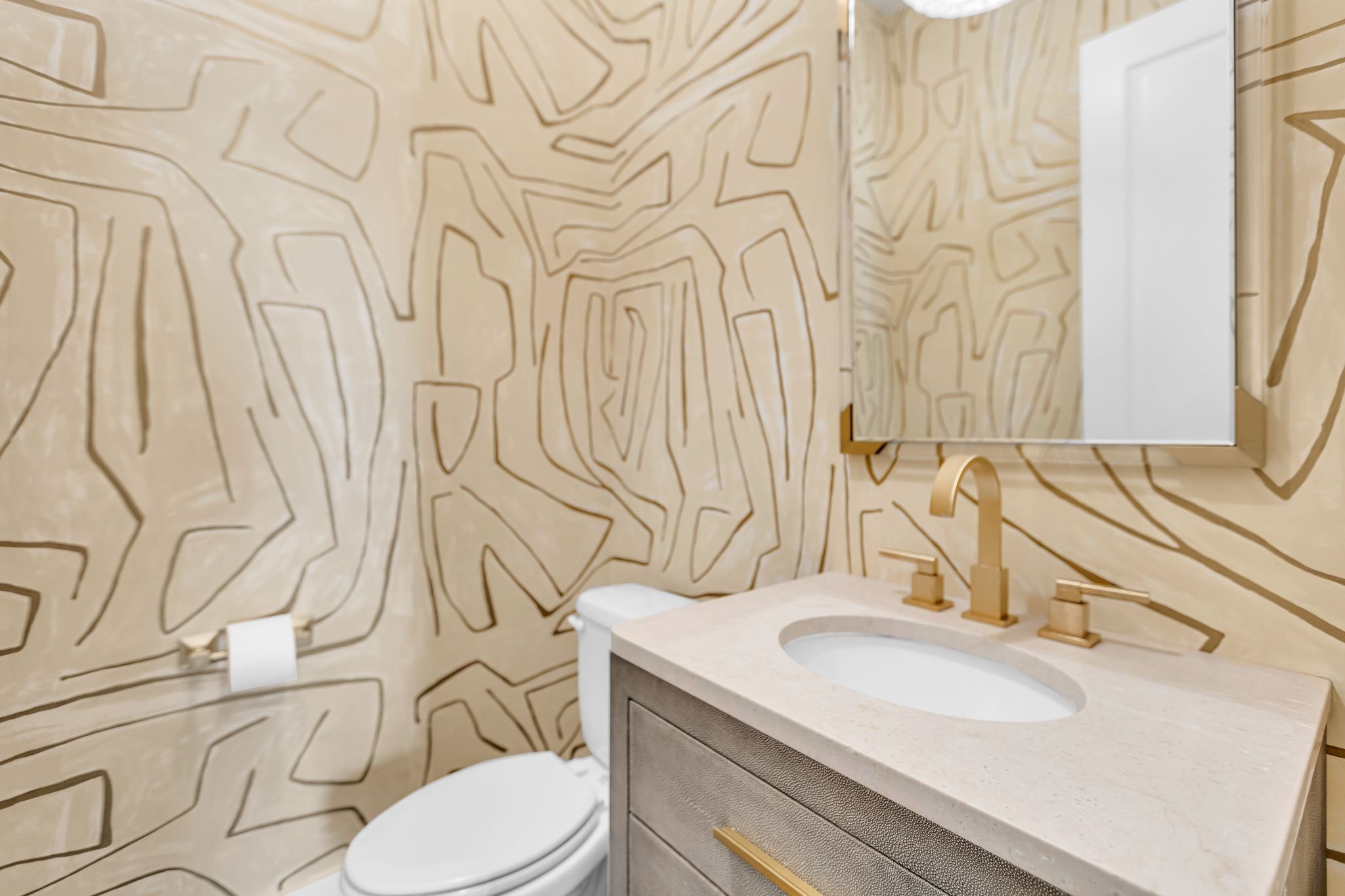 400 Dewar Drive Franklin, TN 37064 - Photo 30 of 64 a bathroom with a granite countertop sink and a mirror