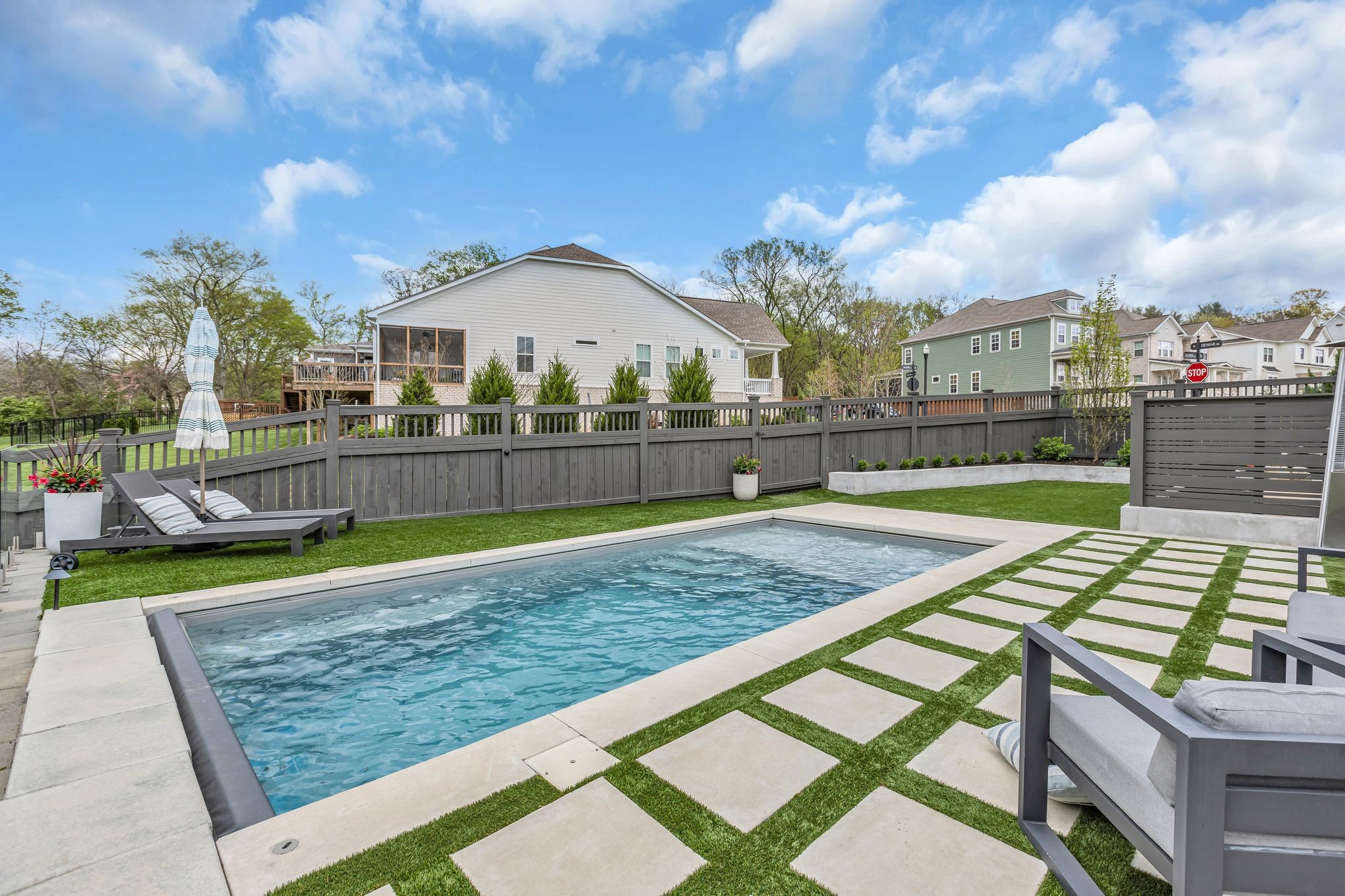 400 Dewar Drive Franklin, TN 37064 - Photo 47 of 64 a view of an outdoor space and swimming pool