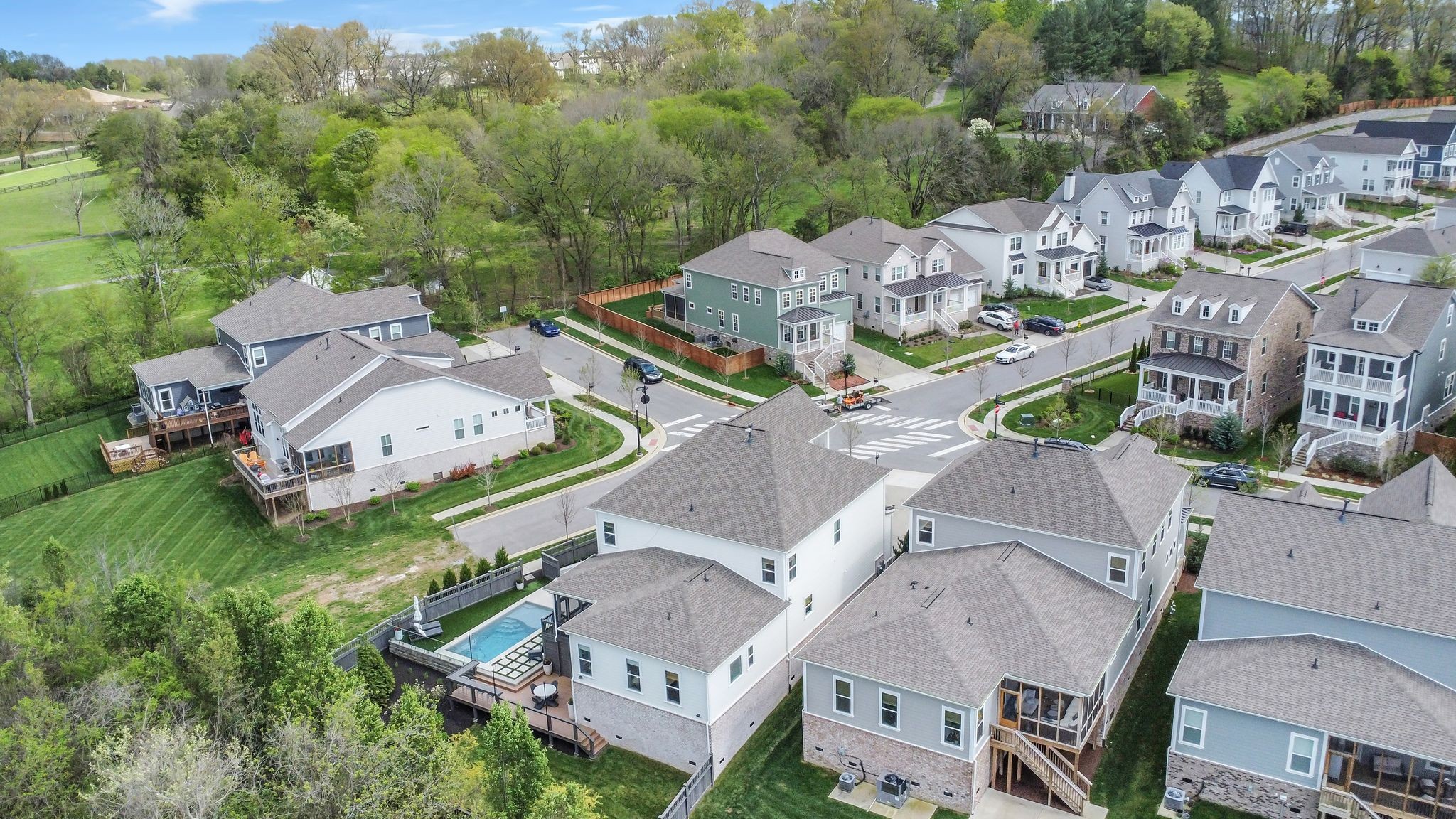 400 Dewar Drive Franklin, TN 37064 - Photo 62 of 64 an aerial view of multiple houses with yard