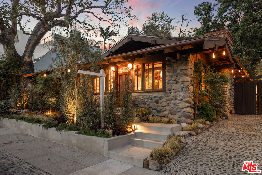 a front view of a house