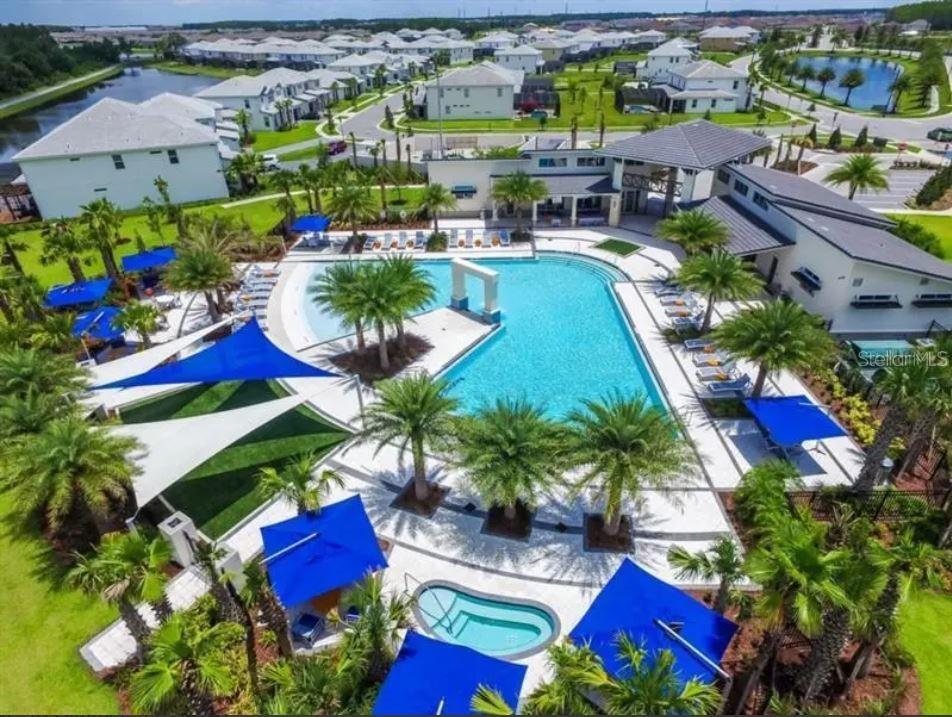 2676 Calistoga Avenue Kissimmee, FL 34741 - Photo 28 of 30 an aerial view of residential houses and outdoor space
