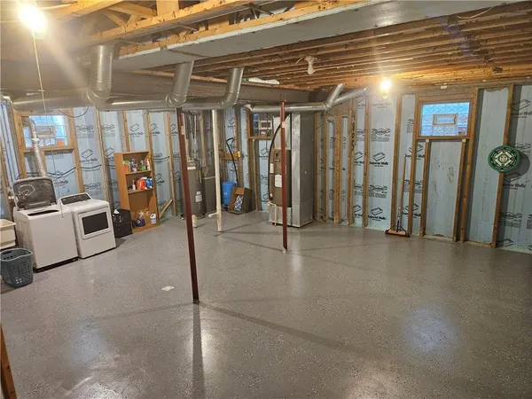 a view of a storage & utility room