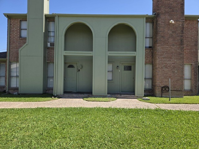 a view of front door of house