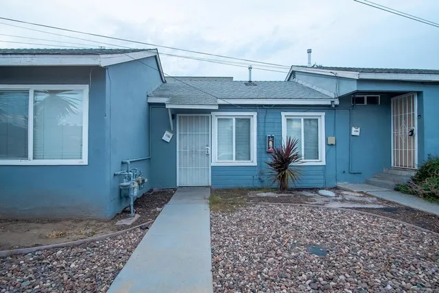 a front view of a house