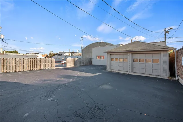 a view of a house with a garage