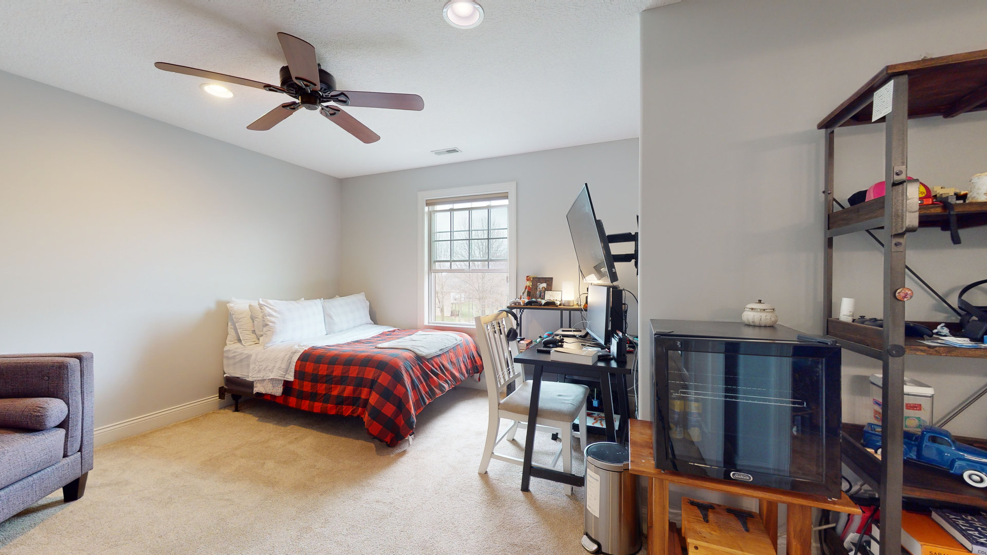 1303 East White Oak Road Mahomet, IL 61853 - Photo 26 of 64 a bed room with a bed furniture and a window