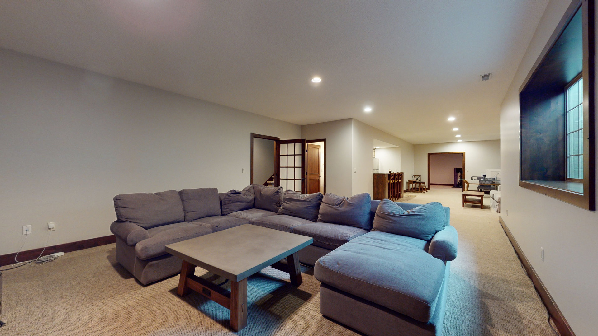 1303 East White Oak Road Mahomet, IL 61853 - Photo 34 of 64 a living room with furniture a couch and a coffee table