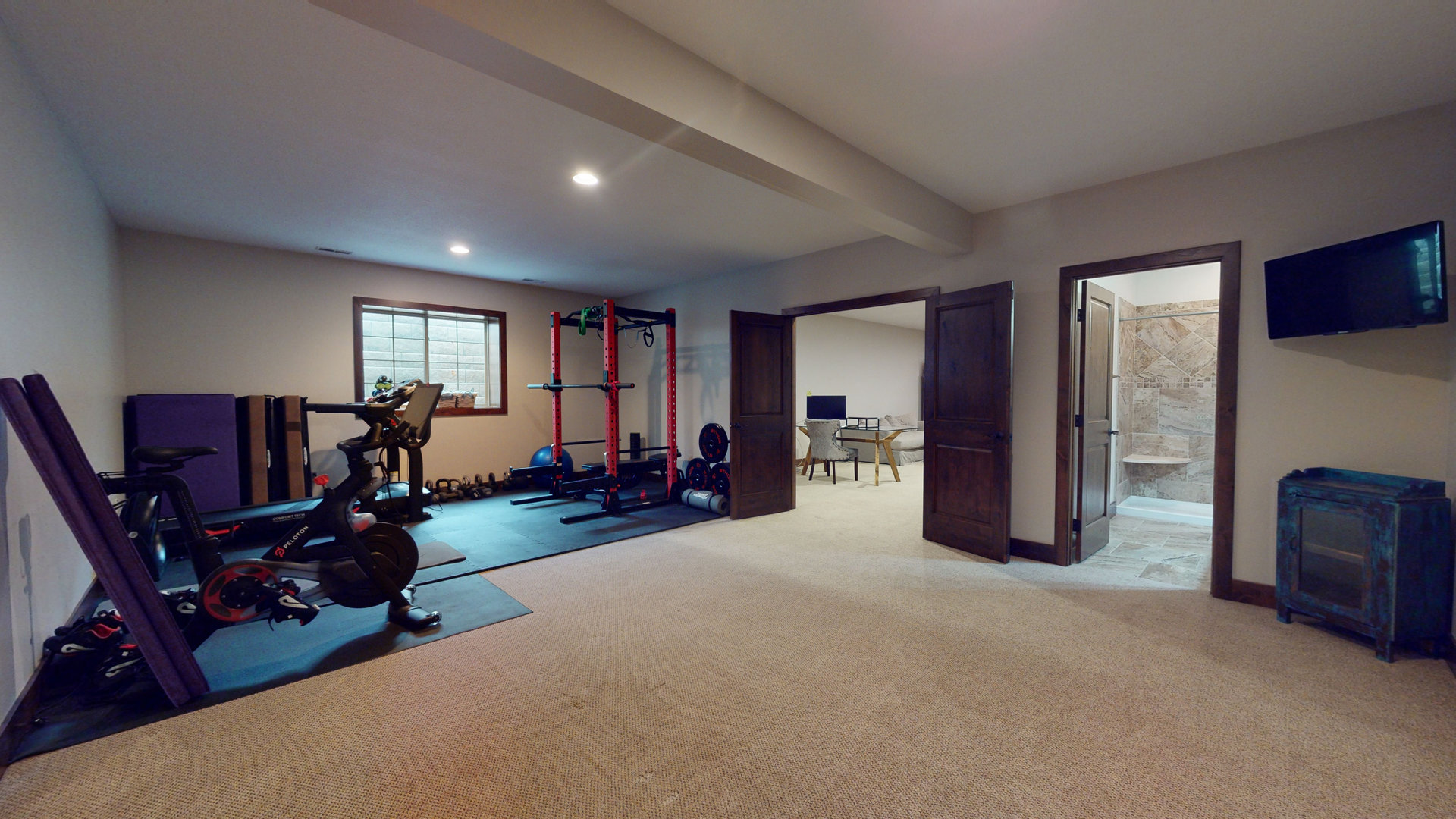 1303 East White Oak Road Mahomet, IL 61853 - Photo 40 of 64 a living room with furniture a computer on desk and chair