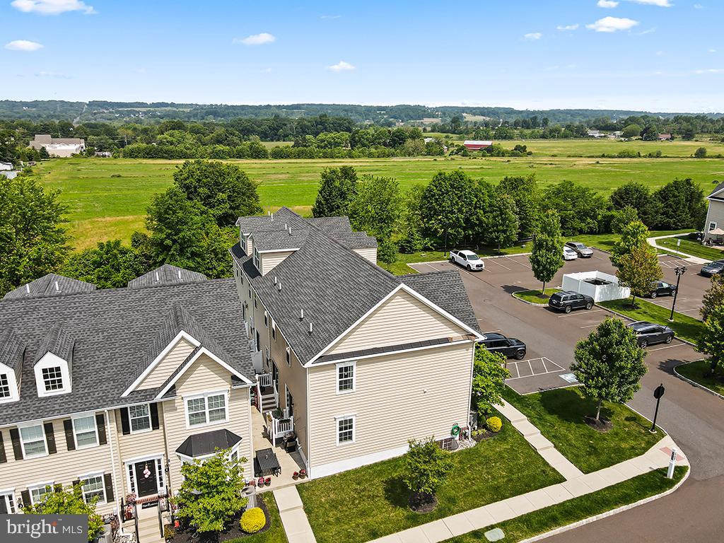 3611 Jacob Stout Road, Unit 5 Doylestown, PA 18902 - Photo 2 of 33 View of Surrounding Farmland & Side of Townhouse