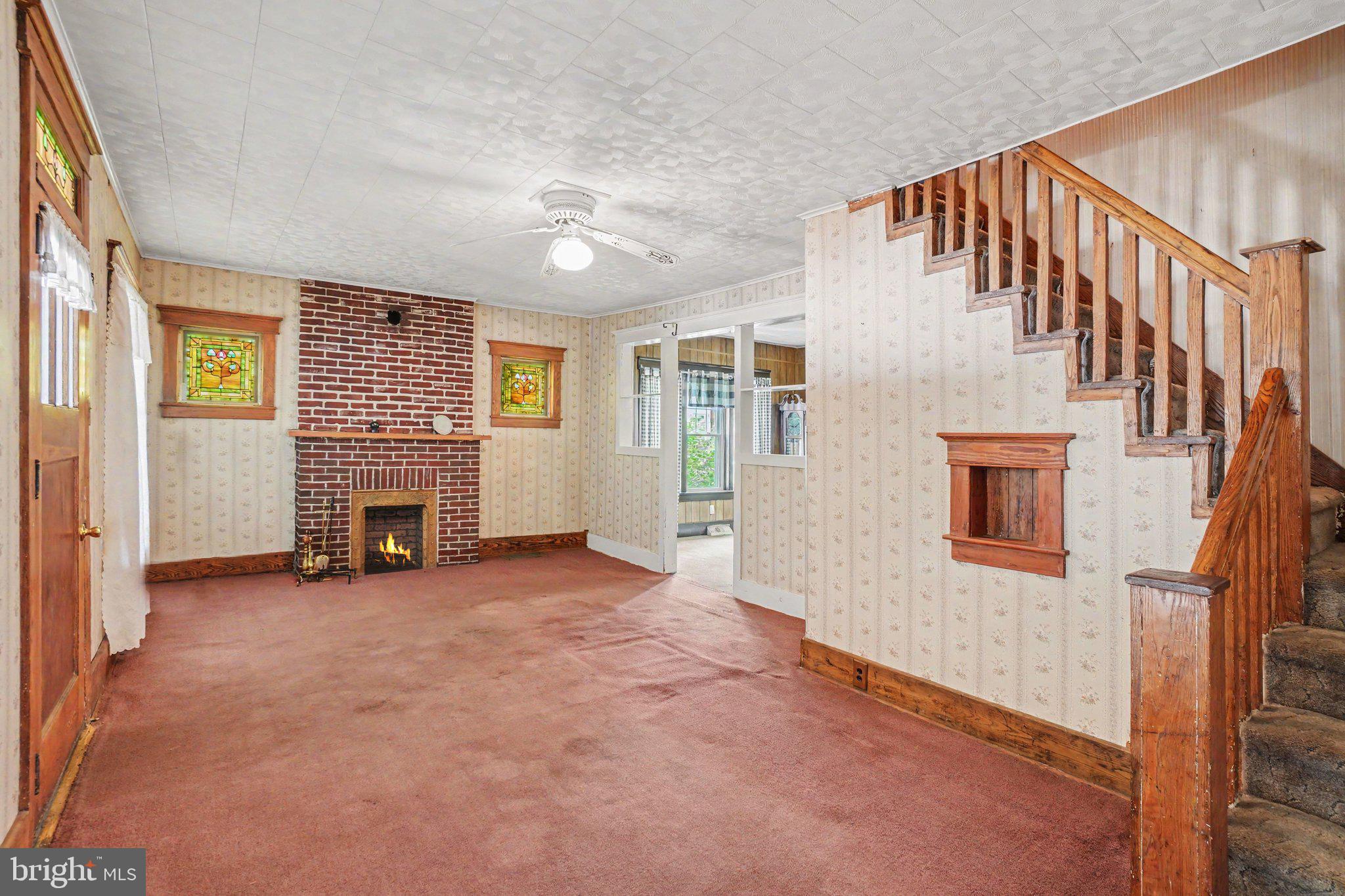 225 Garfield Road Bernville, PA 19506 - Photo 4 of 37 Living Room - Fireplace
