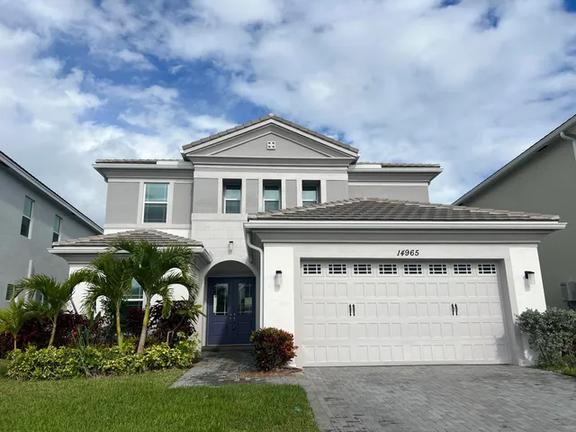 a house view with a garden space