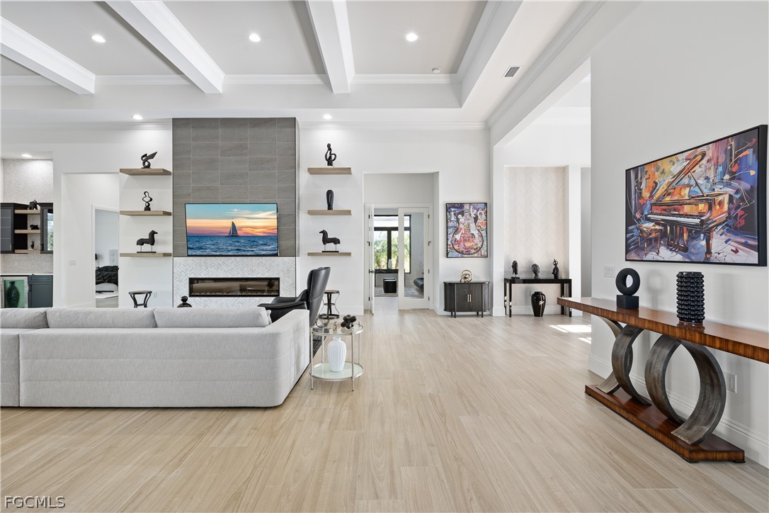 3337 Chestnut Grove Drive Alva, FL 33920 - Photo 17 of 50 a living room with furniture and a flat screen tv