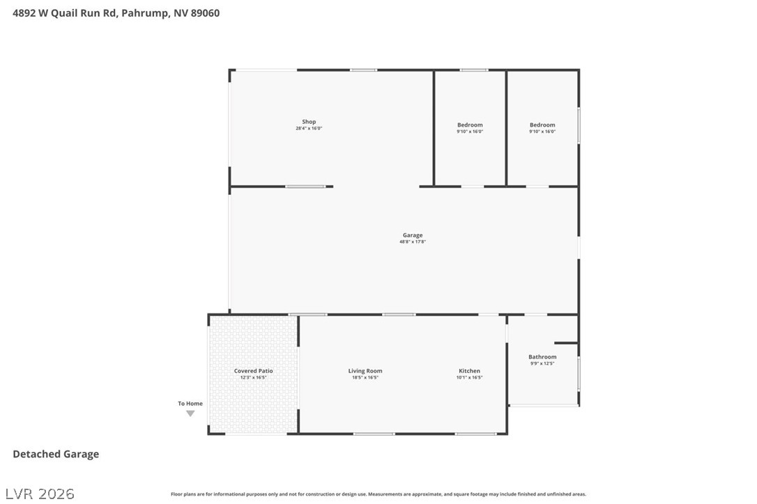 4892 Quail Run Road Pahrump, NV 89060 - Photo 89 of 90 Explore this detailed floor plan showcasing a spacious layout and convenient living spaces.