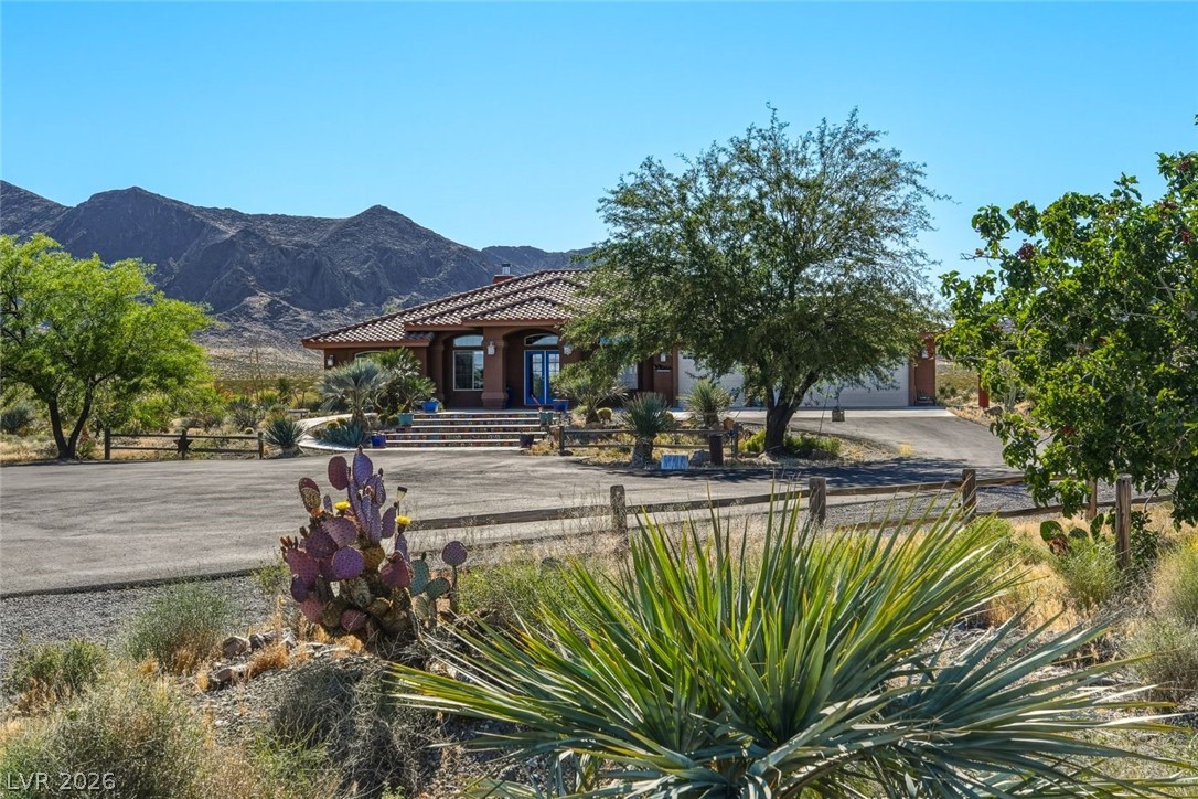4892 Quail Run Road Pahrump, NV 89060 - Photo 10 of 90 This desert sanctuary offers breathtaking mountain views and a sprawling driveway, perfect for serene living.