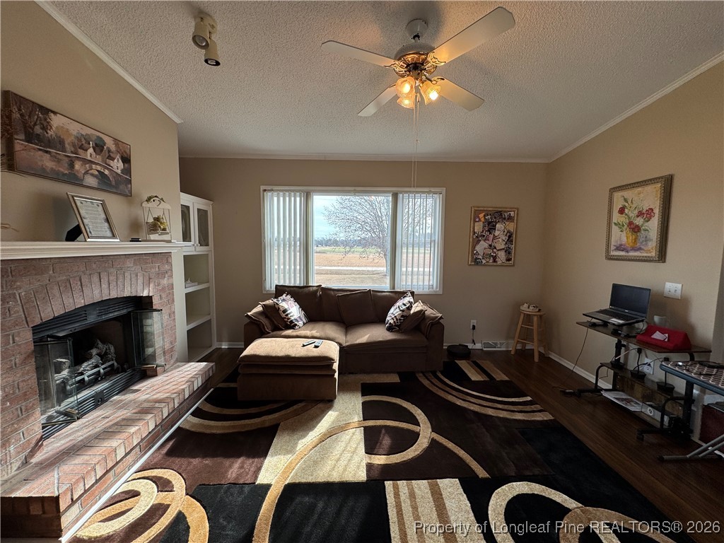 100 Wallace McClean Road Raeford, NC 28376 - Photo 19 of 38 a living room with furniture fireplace and window