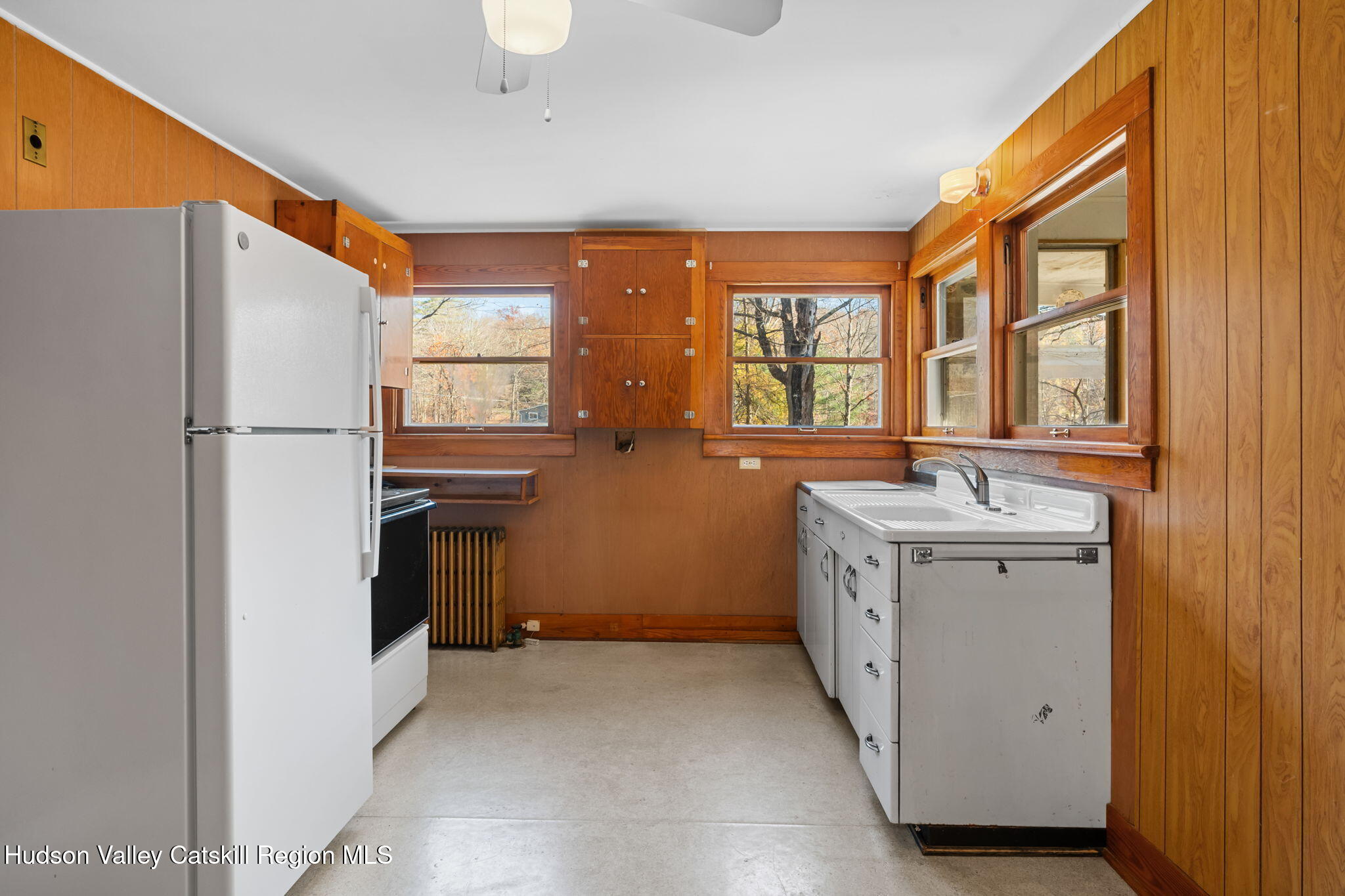 17 Bostock Road Shokan, NY 12481 - Photo 27 of 66 a kitchen with a refrigerator and a sink