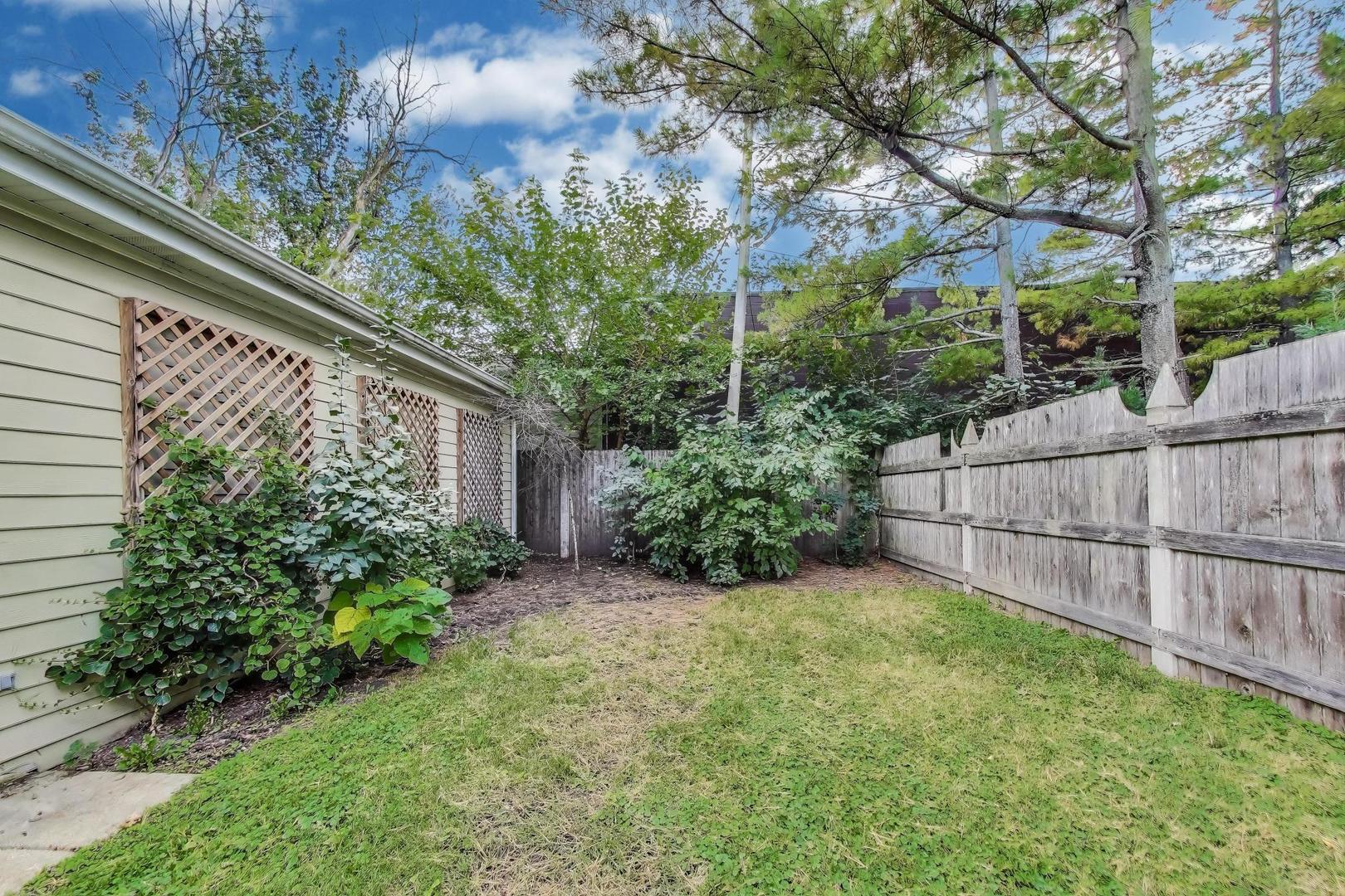 6411 Elm Street Morton Grove, IL 60053 - Photo 47 of 49 a view of a backyard with plants and large trees