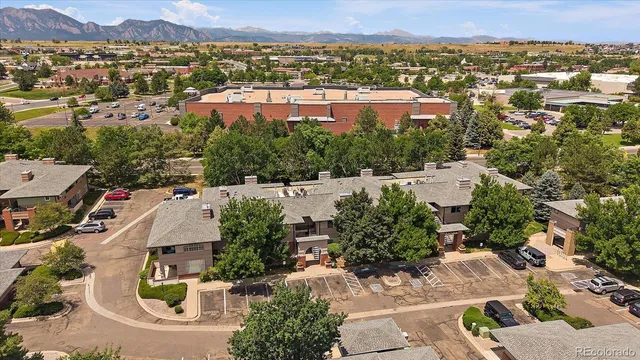 an aerial view of residential house with outdoor space