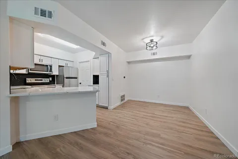 a view of a kitchen with electric equipment
