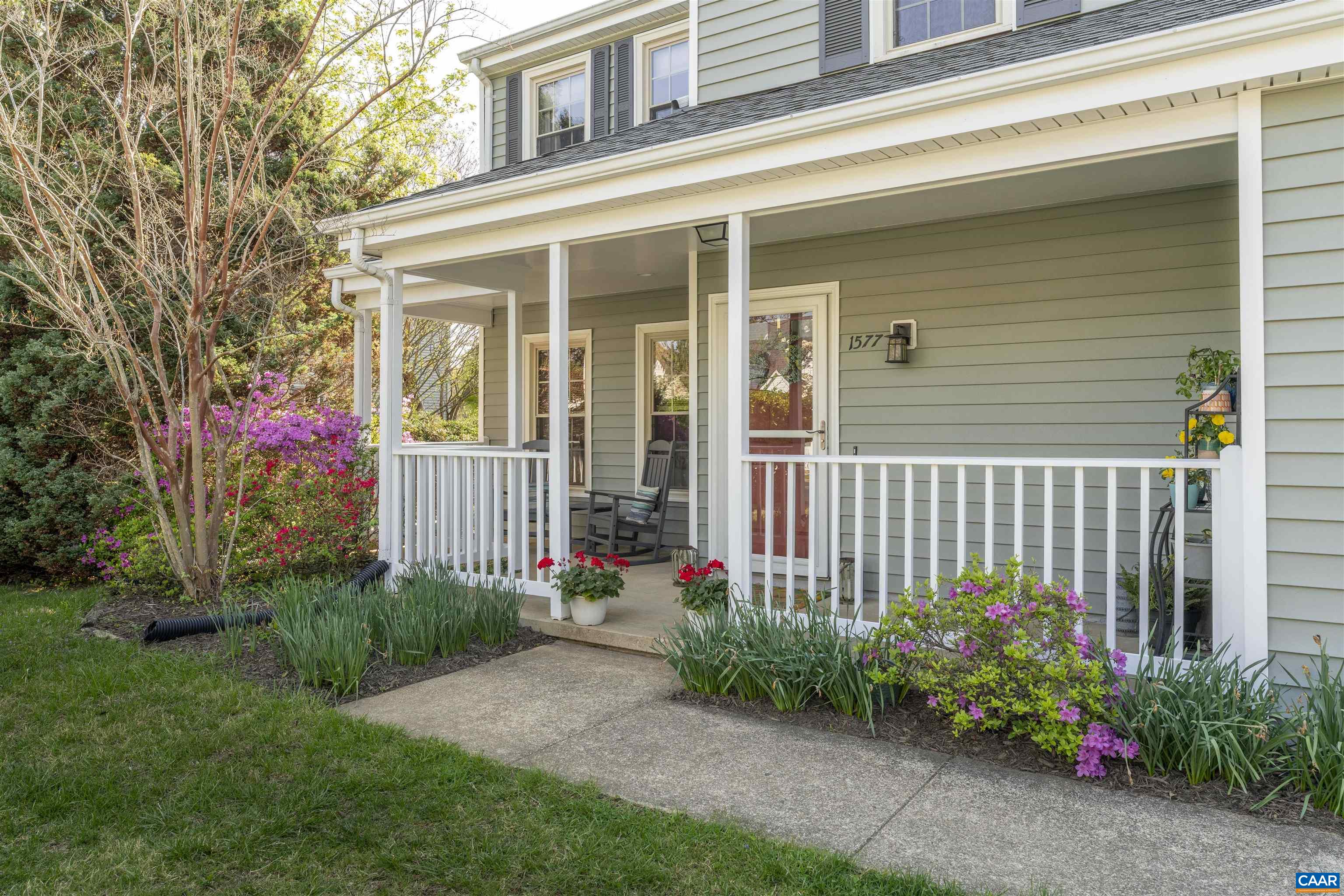 Pristine covered porch