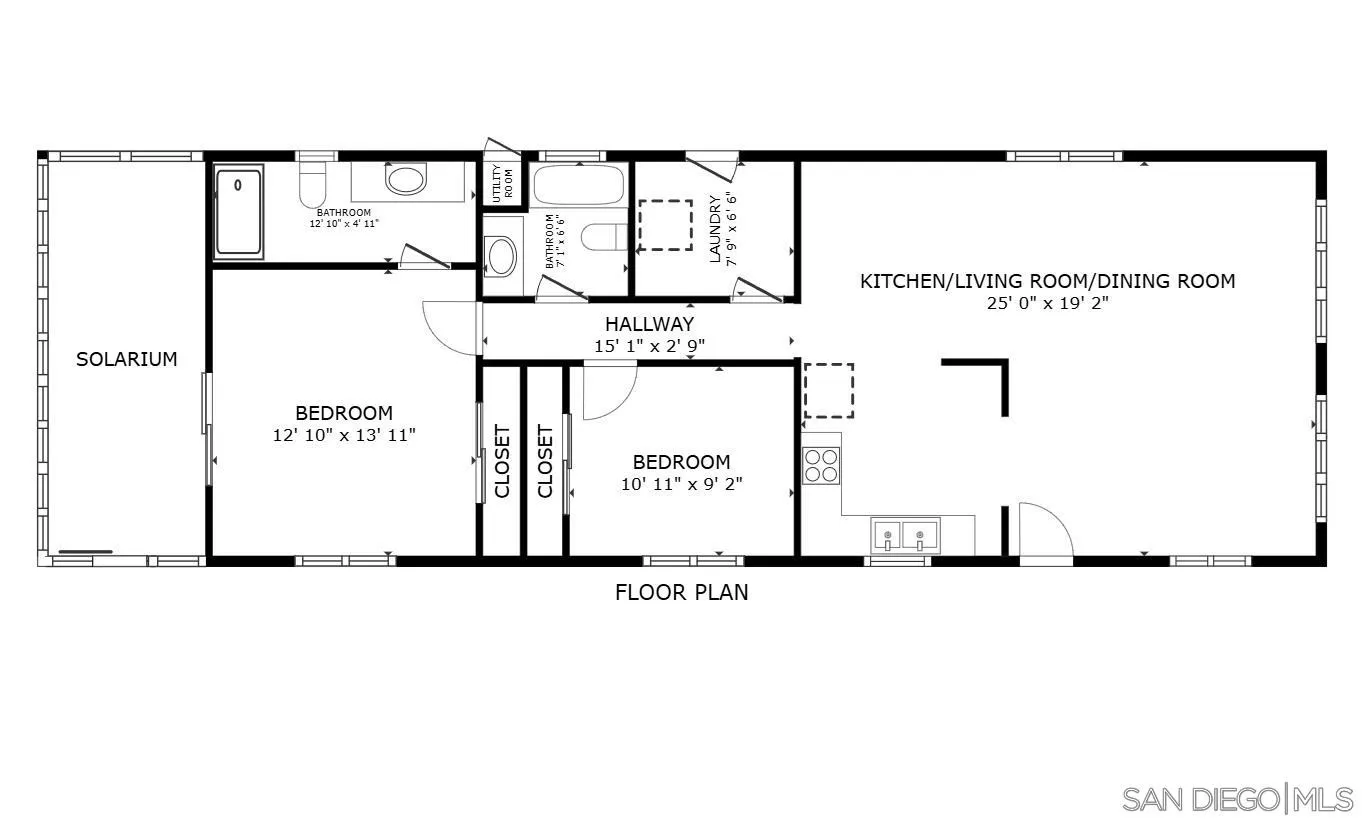 4832 Old Cliffs Road San Diego, CA 92120 - Photo 48 of 48 Size and dimensions are approximate. Actual may vary