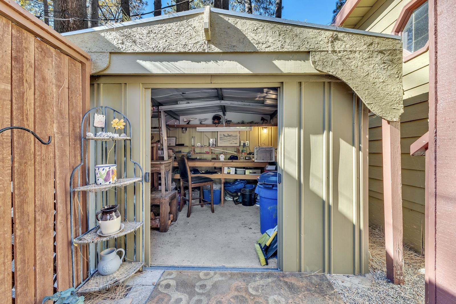 25955 Highway 243, Unit 18 Idyllwild, CA 92549 - Photo 41 of 46 a view of store room with wooden floor